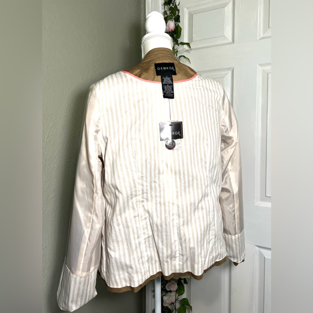 💫NWT Vintage Khaki utility - cargo style Jacket cotton jacket - Picture 7 of 12